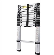 Telescopic Ladder 2.6M DIY Lightweight Aluminium Ladder 9 Steps Extension Ladder Portable and Foldable Attic Ladder with EN131 (Size : 2.6m/8.6ft) Stabilize