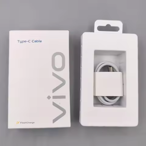 VIVO 1M 4A Type C Cable FlashCharge Fast Charging Cord For Vivo S7 S9 S10 S12 S15 S16 X70 X60 X50 iQ