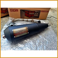 ♡ ▟ ✼ Mio Sporty/Soulty Replica Pro "Decibel Killer" Power Pipe(Stock-160cc) Black Straight Elbow