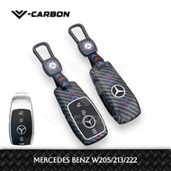 V-Carbon ABS Key Cover Casing Key Mercedes benz W205 C200 C250 C300 | W213 E200 E250 E300 E350 | W22