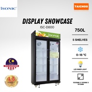 Isonic 2 Door Display Chiller/Showcase 750L ISC-D800