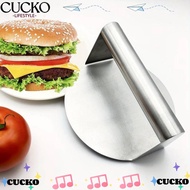 CUCKO Smash Burger Press, No Rust Round Stainless Steel Grill Press, Steak Burger Stainless Steel Bu