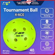 Pickleball, standard outdoor sport ball, 48-hole professional competition ball, X-ACE.