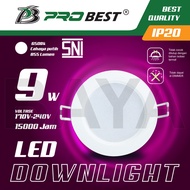 PROBEST Lampu Downlight LED SNI lampu donlet plafon lampu LED downlight panel inbow tanam ceiling si