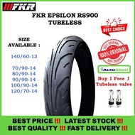 TAYAR  FKR RS900  -  70/90-14, 80/90-14, 90/90-14, 100/90-14, 120/70-14, 140/60-13 TUBELESS TYRE