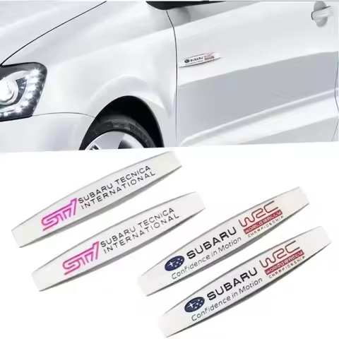 For Subaru STI Logo Forester XV Outback WRX Impreza Legacy BRZ XV Tribeca Car Side Sticker Auto Fend