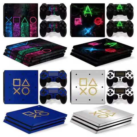 Skin Wrap for PS4 Pro Full Set Vinyl Decal Protective Sticker Cover for PS4 Pro Console and Controll
