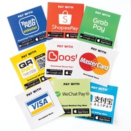 Sticker Payment E-Wallet | Self-Adhesive Sticker | PVC Sticker | E-Wallet Accepted Here Mirror Sticker