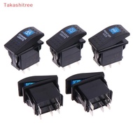 (Takashitree) 5Pin Car Switch Boat Tru Light Toggle Switch Waterproof 12V/24V Bar Style Toggle Roer 
