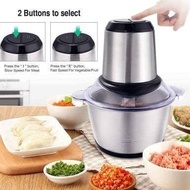 Electric Meat Blender - 2L Stainless Steel Meat Grinder