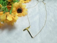 Kalung Titanium Inisial Huruf T