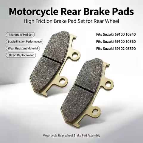 Rear Brake Pad Parts Replacement for SUZUKI AN 250 8 Skywave Type M SS 400 650 Burgman Executive AK4