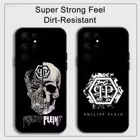 Fashion P-Philipp Plein Phone Case Phone Case for Samsung S20-S24 FE Plus Ultra TPU Soft Skin Friend