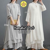 BEST SELLER SETELAN WANITA TERBARU ALA KOREA HANAKO SET/SETELAN WANITA PREMIUM DIJAMIN BAGUS