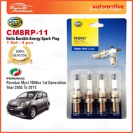 Perodua Myvi 1.0cc Year 2005 To 2011 Car Spark Plug German Hella Energy Spark Plug CM8RP-11 (4pcs)