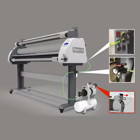 63 Inches 1600Mm Fayon Roll Vinyl Laminating Machine Wide Format Automatic Laminator 1600DA
