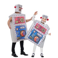 Robot costume Adult Children Robot costume Alien costume Funny Fun Party costume