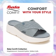 Bata บาจา Comfit รองเท้าเพื่อสุขภาพ แบบสวม พร้อมเทคโนโลยี เนอจอร์ฟิต รองรับน้ำหนักเท้าได้ดี สำหรับผู้หญิง รุ่น FIT-LITE สีชมพู 6015107 สีเทา 6019107