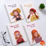 XO Spring notebook A5 NEXT DOOR PIG GIRL AOBA (Set of 4)
