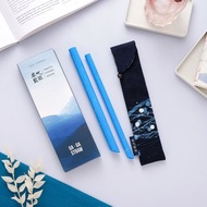 【卡卡環保吸管】限定卓也藍染吸管收納套組(吸管+收納套)