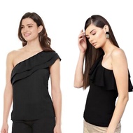 APT 9 womens one shoulder blouse/blouse wanita/blouse waniuta terbaru/blouse wanita kekinian