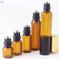 1ML /2ML /3ML /5ML /10ML  Amber Roll On Roller Bottle For Essential Oils Refillable Perfume Bottle Deodorant Containers