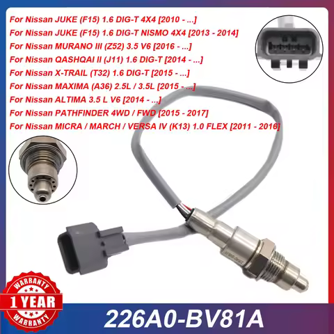 0258030313 Car Downstream O2 Oxygen Lambda Sensor 0258030314 For Nissan Juke F15 X-Trail T32 Qashqai