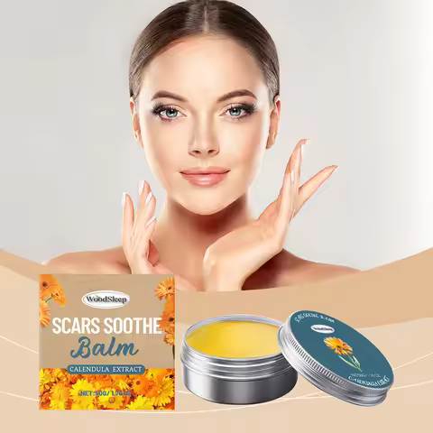 50g Natural Calendula Extract Face Cream For Hormonal Acnes Soothes Redness Calms Acnes Herbal Calen