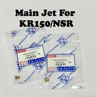 SAFETY MAIN JET (80-140 )KR150 KIPS RR NSR150 KRZ KLX150 RAIDER HX135 ICON CLICK CG125 VR125 JET POWER
