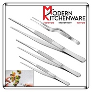 (MKitchenware)Stainless Steel Food Plating Tweezer Chef Tweezer Food Tweezer Bar Tweezer Cocktail Pl