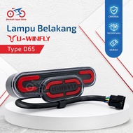 U-WinFly Rear Light Type D65 | Electric Bike Stop Lamp | Suitable D60 D65 M60 D70 D75 | Original