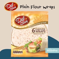 แผ่นแป้งแร็พ Deli Sun Wraps Whole Wheat/ Plain/ Chia Tortilla Wraps เดลิซัน แผ่นแป้งสำเร็จรูป แป้งตอ