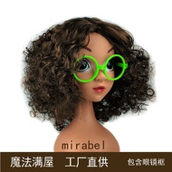 Magic Full House mirabel Wig with Frame Headgear ENCANTO Dress Up Props Headgear mirabel Wig