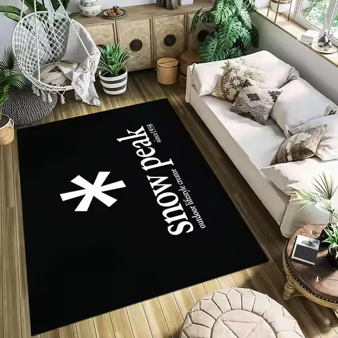 Fashion Cool S-Snow P-Peak Logo Door Mat Entrance Non-slip Washable Kitchen Carpet Living Room Hallw