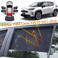 For Toyota Yaris Cross XP210 2021-2026 Car Visor Sunshade  Mesh Vehicle Curtain Protector Summer Aut