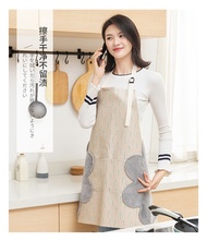 Waterproof Apron Japan Home Kitchen Japan Design Wipe hand Water repellent Couple Pocket Anti-oil