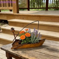 ZENITHBOX​ Metal Coil Stand, Rustic Iron Vintage Style Sailboat Coil Holder, Gift Item Coil Tray Sta