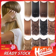 ✽WMF✽22inch Women Long Straight/Curly Wire Headband Wig Invisible Hair Extension