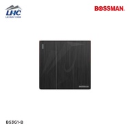 BS3G1-B/W BOSSMAN 3Gang 1Way Switch Black / White