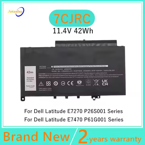New 7CJRC Laptop Battery 21X15 F1KTM For Dell Latitude E7470 E7270 12 E7470/E7270 Series 11.4V 42Wh 