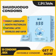 【8盒装】MingLiu Latex Hyaluronic Acid 001 Condom (50's) 名流超薄水润玻尿酸 001 (50只装)kondom murah 安全套 condom Con