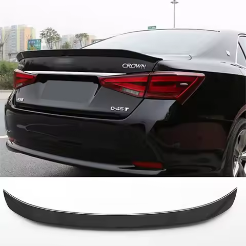 Rear Trunk Lid Spoiler Wing For Toyota Spoiler Crown 2015 - 2018 ABS Material Customize Color DIY Pa