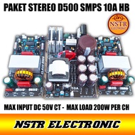 Paket stereo D500 dan smps 10A hb