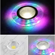 COB downlight + colorful light/ 5w COB downlight