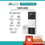 TP-LINK TAPO D210 /  TAPO D235 2K VIDEO DOORBELL CAMERA WITH 160° ULTRA-WIDE VIEW, FULL COLOR NIGHT 