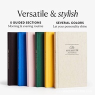 A5 Gratitude Journal Linen Notebook Self-discipline Reflection & Manifestation The Five Minute Journ