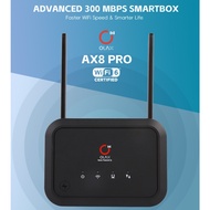 OLAX AX8 Pro 4G Wifi Router – 300Mbps Speed, 2 External Antennas, 5000mAh Battery, 4 LAN Ports, Supe
