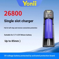 Yonii26800 Charging Treasure Kit 21700 Charger Smart 3.7V Rechargeable Lithium Battery Usb Fast Char