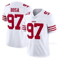 Same Day Delivery!!NFL Rugby Jersey 49 People 97 New White 49ers Nick Bosa Jersey