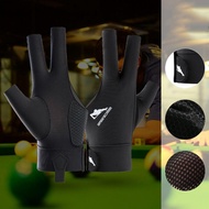 JUNMPER2R Billiard Glove, Left Right Hand Anti-slip Snooker Glove, Durable Breathable Three Fingers 